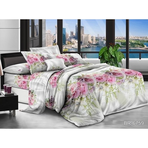 Комплект постельного белья Tag Tekstil поликоттон евро BR-6759