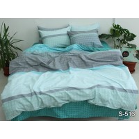 Комплект постельного белья Tag Tekstil с компаньоном сатин люкс 100% хлопок 2 сп. S513