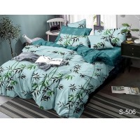 Комплект постельного белья Tag Tekstil с компаньоном сатин люкс 100% хлопок King Size S506