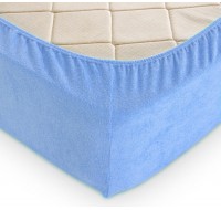 Простынь на резинке Tag Tekstil махровая 180х200 см для матраса высотой 18-30 см Placid Blue
