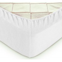 Простынь на резинке Tag Tekstil махровая 180х200 см для матраса высотой 18-30 см Bright White