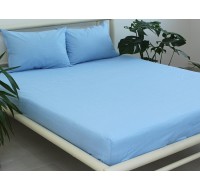 Набор Tag Tekstil простынь на резинке 180х200 см для матраса высотой 18-22 см и наволочки 2 шт. 50х70 см (Blue Bell)