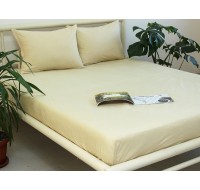 Набор Tag Tekstil простынь на резинке 180х200 см для матраса высотой 18-22 см и наволочки 2 шт. 50х70 см (Vanilla)