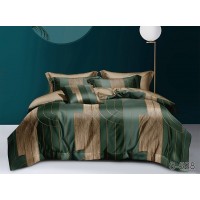 Комплект постельного белья Tag Tekstil с компаньоном сатин люкс 100% хлопок 1.5 сп. (S528)