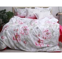 Комплект постельного белья Tag Tekstil премиум серия сатин мерсеризованный 100% хлопок реактивное окрашивание 1.5 сп. (PT-009)