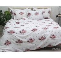 Комплект постельного белья Tag Tekstil премиум серия сатин мерсеризованный 100% хлопок реактивное окрашивание евро (PT-018)