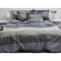 Комплект постельного белья Tag Tekstil с компаньоном ранфорс люкс 100% хлопок евро (R-T9270)