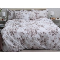 Комплект постельного белья Tag Tekstil с компаньоном ранфорс люкс 100% хлопок евро (R-T9278)