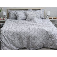 Комплект постельного белья Tag Tekstil с компаньоном ранфорс люкс 100% хлопок King Size (R-T9279)