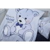 Детский комплект в кроватку Tag Tekstil 100% хлопок Teddy blue