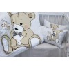 Детский комплект в кроватку Tag Tekstil 100% хлопок Teddy grey Детский комплект в кроватку Tag Tekstil 100% хлопок Teddy grey