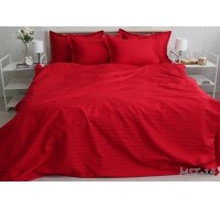 Комплект постельного белья Tag Tekstil премиум серия Multistripe страйп сатин 100% хлопок 2 сп. (MST-14)