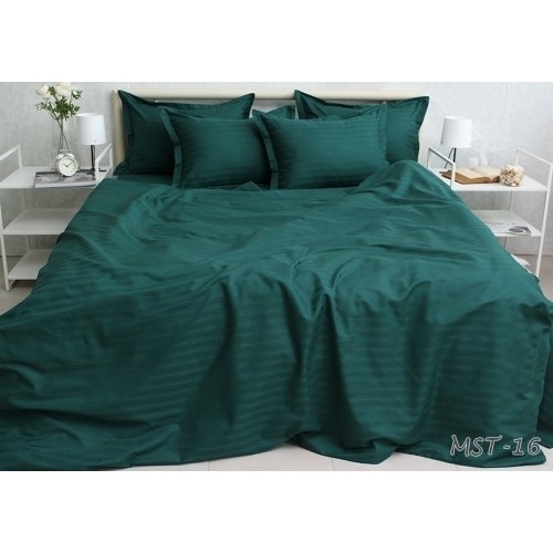 Комплект постельного белья Tag Tekstil премиум серия Multistripe страйп сатин 100% хлопок семейный (MST-16)