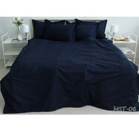 Комплект постельного белья Tag Tekstil премиум серия Multistripe страйп сатин 100% хлопок King Size (MST-06)