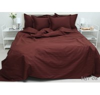 Комплект постельного белья Tag Tekstil премиум серия Multistripe страйп сатин 100% хлопок King Size (MST-08)