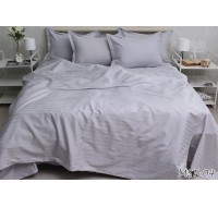 Комплект постельного белья Tag Tekstil премиум серия Multistripe страйп сатин 100% хлопок евро (MST-04)