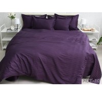 Комплект постельного белья Tag Tekstil премиум серия Multistripe страйп сатин 100% хлопок евро (MST-10)