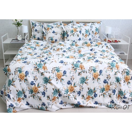 Комплект постельного белья Tag Tekstil премиум серия Ranforce Gofre 100% хлопок семейный (RG-01)