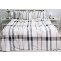 Комплект постельного белья Tag Tekstil премиум серия Ranforce Gofre 100% хлопок King Size (RG-04)