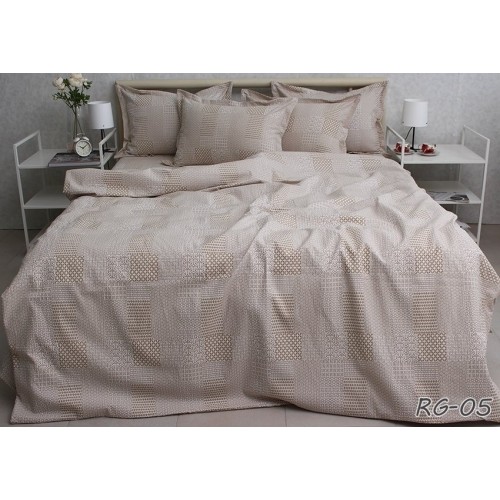 Комплект постельного белья Tag Tekstil премиум серия Ranforce Gofre 100% хлопок евро (RG-05)