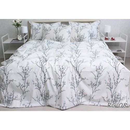 Комплект постельного белья Tag Tekstil премиум серия Ranforce Gofre 100% хлопок семейный (RG-08)