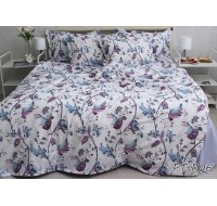 Комплект постельного белья Tag Tekstil премиум серия с компаньоном хлопок реактивное окрашивание 1.5 сп. (PT-R06)