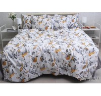 Комплект постельного белья Tag Tekstil премиум серия с компаньоном хлопок реактивное окрашивание 2 сп. (PT-R09)