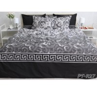 Комплект постельного белья Tag Tekstil премиум серия с компаньоном хлопок реактивное окрашивание евро (PT-R27)