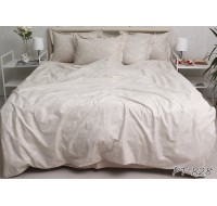 Комплект постельного белья Tag Tekstil премиум серия с компаньоном хлопок реактивное окрашивание евро (PT-R28)