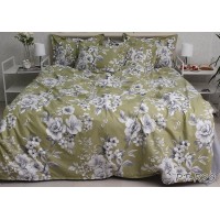 Комплект постельного белья Tag Tekstil премиум серия с компаньоном хлопок реактивное окрашивание евро (PT-R29)