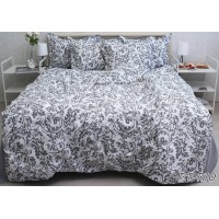 Комплект постельного белья Tag Tekstil премиум серия с компаньоном хлопок реактивное окрашивание семейный (PT-R10)
