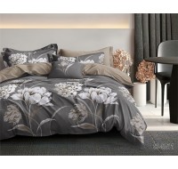 Комплект постельного белья Tag Tekstil с компаньоном сатин люкс 100% хлопок 1.5 сп. (S551)