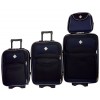 Набір валіз та кейсів 4 в 1 Bonro Style чорно-синій (10120406)