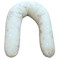 Подушка для беременных Tag Tekstil ткань 100% хлопок 200 см съемный чехол бежевая
