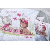 Детский комплект в кроватку Tag Tekstil 100% хлопок Best frends white
