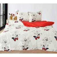 Комплект постельного белья Tag Tekstil хлопок на молнии 1,5 спальный Бабочки G10569/1