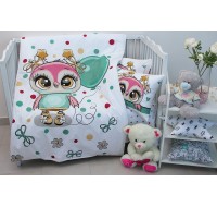Детский комплект в кроватку Tag Tekstil 100% хлопок Little owl