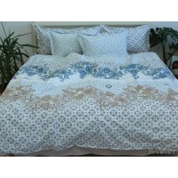 Комплект постельного белья Tag Tekstil с компаньоном ранфорс 100% хлопок 1.5 сп. R-T9161