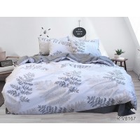 Комплект постельного белья с компаньоном  Tag Tekstil ранфорс 100% хлопок евро R-V8167