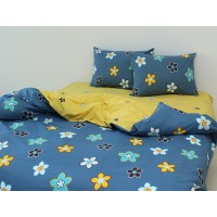 Комплект постельного белья с компаньоном Tag Tekstil ренфорс 100% хлопок евро R4150