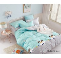 Комплект  постельного белья Tag Tekstil  евро с компаньоном R7624 frozi