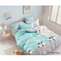 Комплект  постельного белья Tag Tekstil  евро с компаньоном R7624 frozi