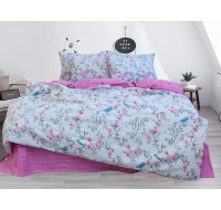 Комплект постельного белья с компаньоном Tag Tekstil ранфорс 100% хлопок 2 спальный (R-V8163)