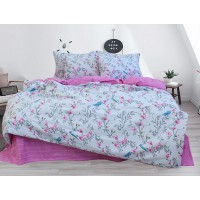 Комплект постельного белья с компаньоном Tag Tekstil ранфорс 100% хлопок 2 спальный (R-V8163)