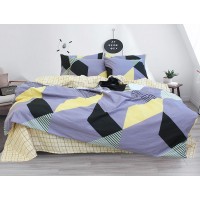 Комплект постельного белья с компаньоном Tag Tekstil ранфорс 100% хлопок 1,5 спальный (R-V8164)