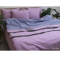 Комплект постельного белья Tag Tekstil семейный Сатин 100% хлопок с компаньоном S464