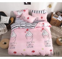 Комплект постельного белья с компаньоном Tag Tekstil - 1.5-спальный  S416