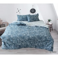 Комплект постельного белья Tag Tekstil Евро Сатин 100% хлопок с компаньоном S460