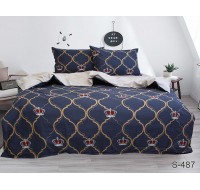 Комплект постельного белья с компаньоном Tag Tekstil сатин люкс 100% хлопок 2 сп. S487