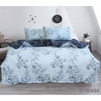 Комплект постельного белья с компаньоном Tag Tekstil сатин люкс 100% хлопок семейный S494